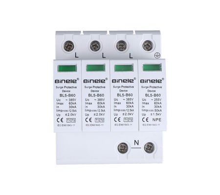 ποιότητας  BL5-B60 3P+N SPD Voltage Protection 60KA Surge Protective Device Binele Lightning Arrester εργοστάσιο